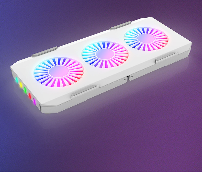 2021 New laptop cooler RGB light laptop stand Base Portable storage model pic 14