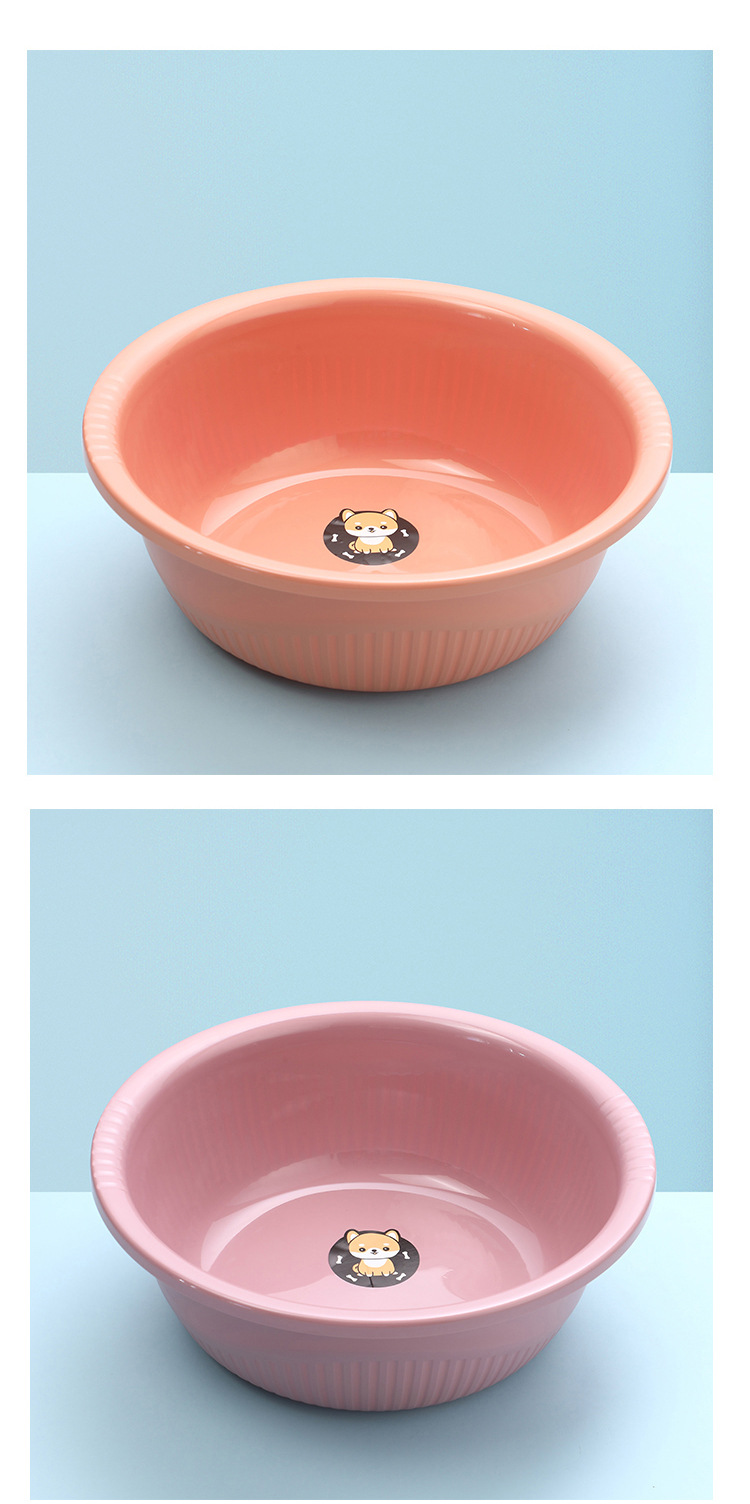 Extra-large thickened laundry basin, plastic washbasin, round foot basin, bathroom baby bath basin pic 11