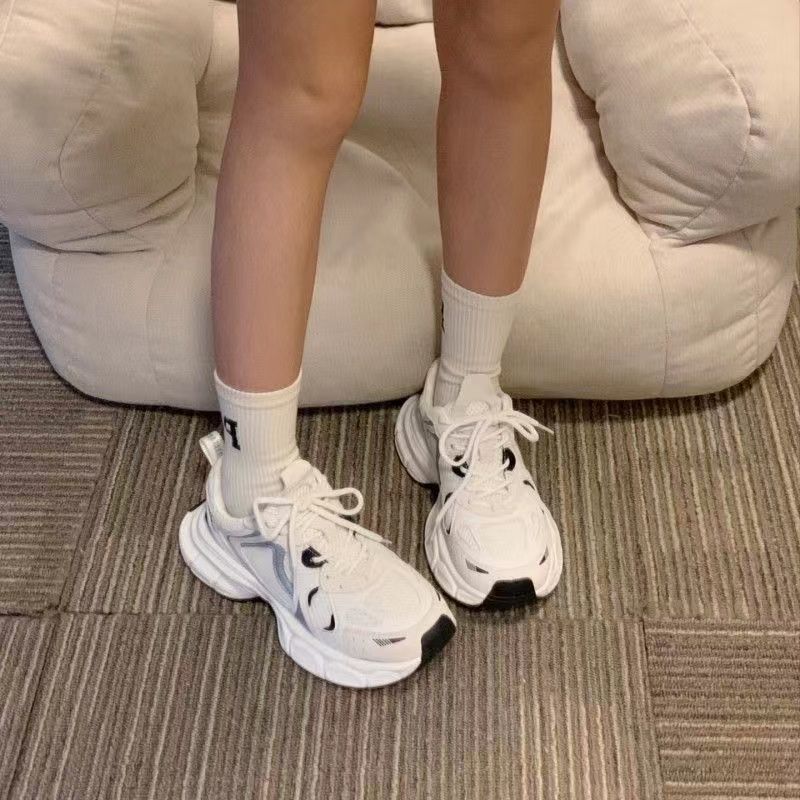 老爹鞋女2024爆款网面休闲跑步运动鞋女百搭厚底透气鞋子ins潮D-4详情14