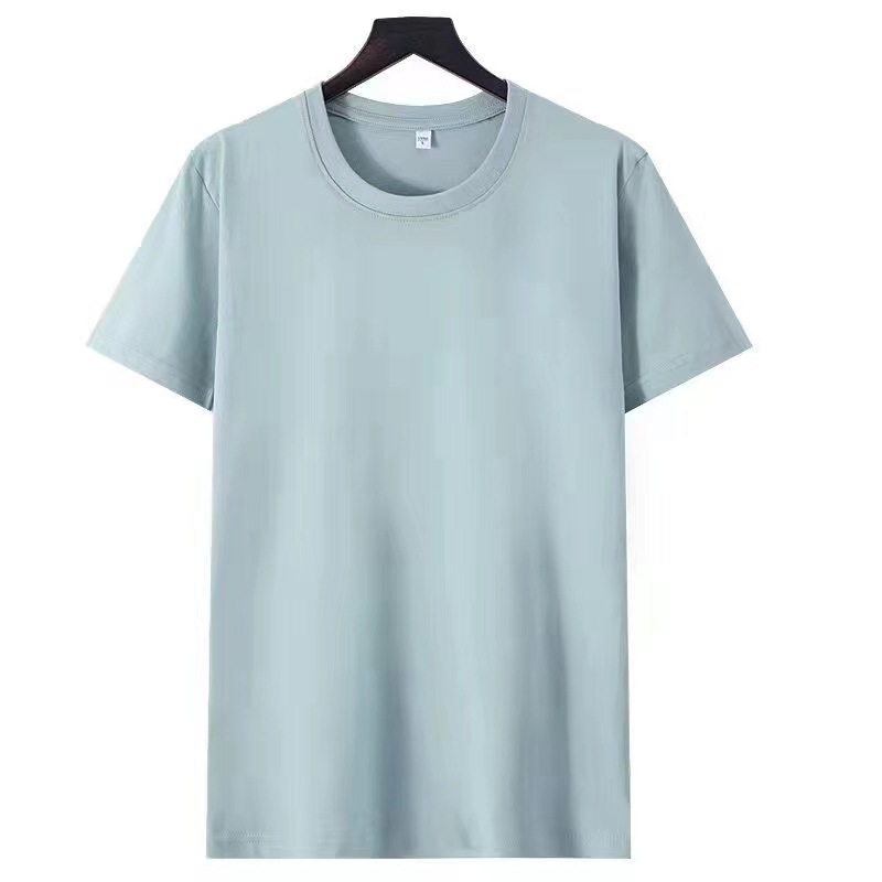 180g纯棉T恤圆领半袖上衣男士休闲短袖文化衫打底衫纯色内搭详情4