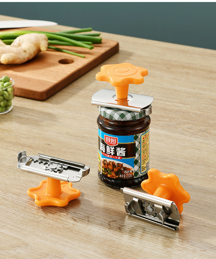 The stainless steel cap opener is a labor-saving capping tool. It is the same universal can opener as Douyin and can be adjusted and rotated pic 66
