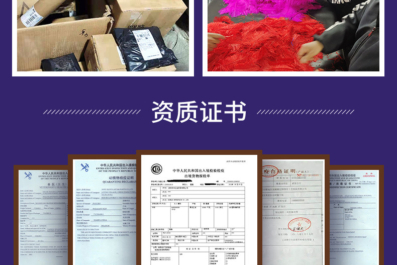 彩色鸵鸟毛布边10-15CM舞台礼服舞蹈服裙边服装辅料羽毛花边详情26