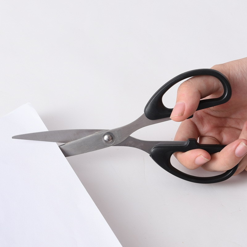 Factory direct supply of cross-border exclusive 6004 office paper-cutting hand scissors, stainless steel student stationery, household small scissors pic 9