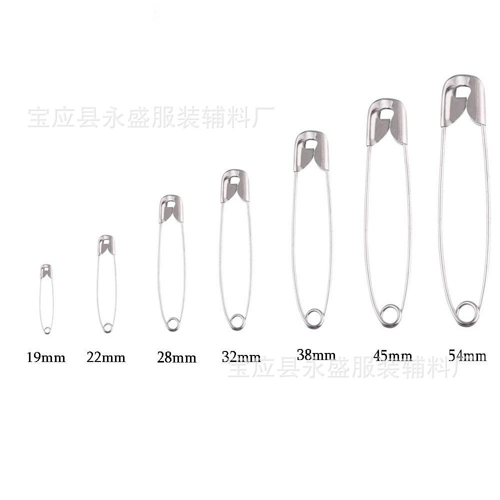 亚马逊460枚盒装银色镀镍安全别针套装家用固定衣物别针批发详情6