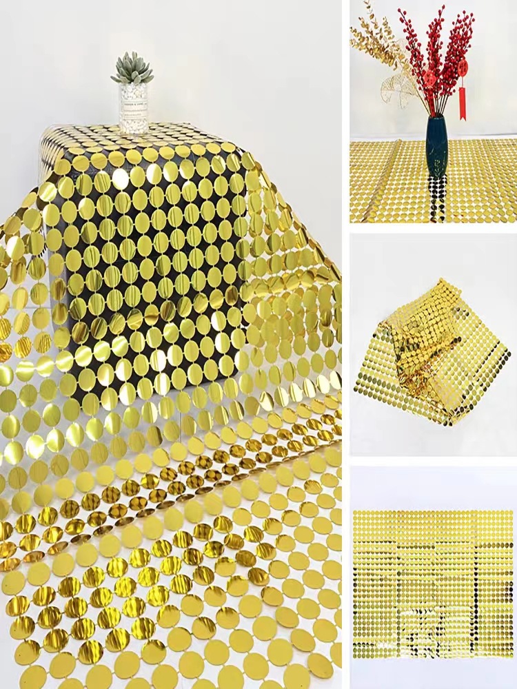 新款透明带孔亮片风动板亮片门头风动扣板广告牌装饰动感扣板舞台详情16