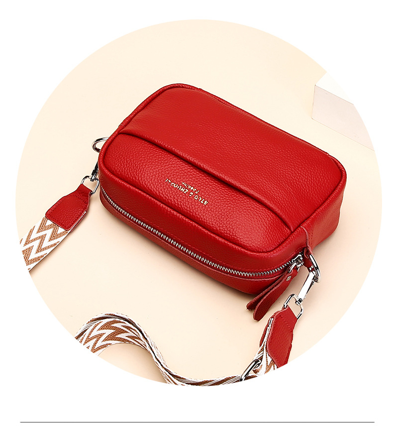 跨境真皮女包包批发2023新款潮时尚简约单肩斜挎包头层牛皮小方包详情13