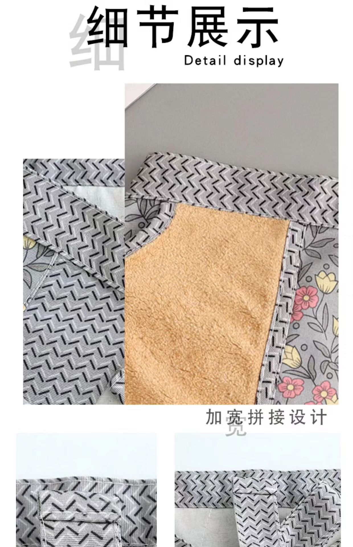 Cotton breathable summer half-length apron, stain-resistant and wear-resistant canvas, cute for girls, kitchen and catering special half-length waistband pic 5