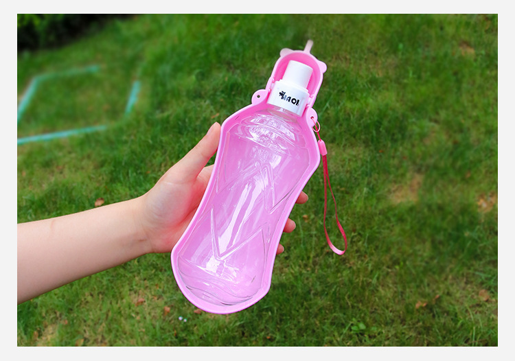 Pet supplies: Outdoor water bottle for dogs, portable travel water bottle, Teddy outdoor portable water feeding cup pic 11