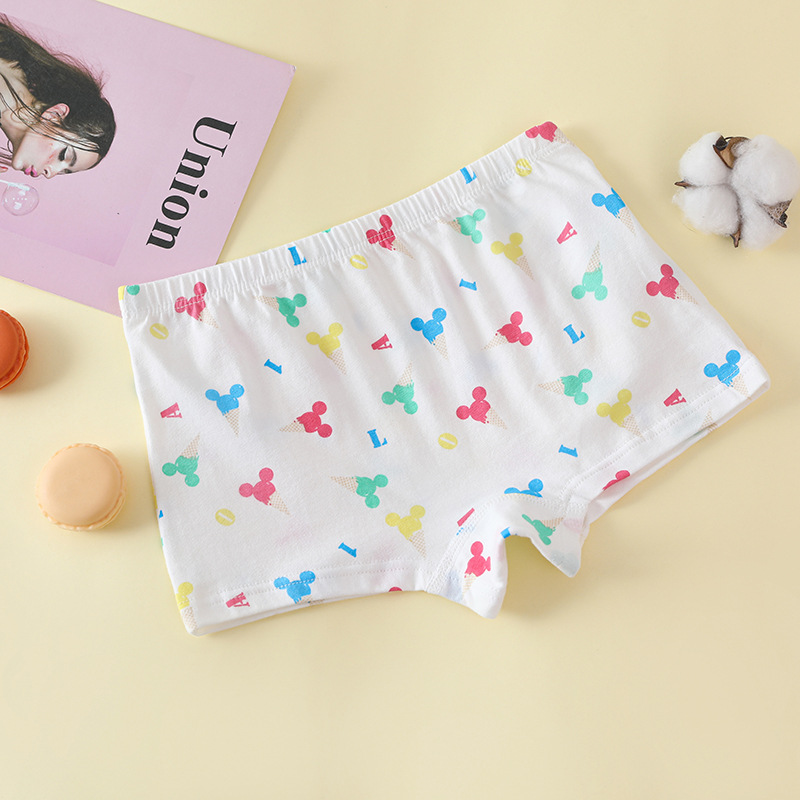 2023儿童内裤女宝宝纯棉四角内裤中小童装女孩平角短裤不夹PP盒装详情13