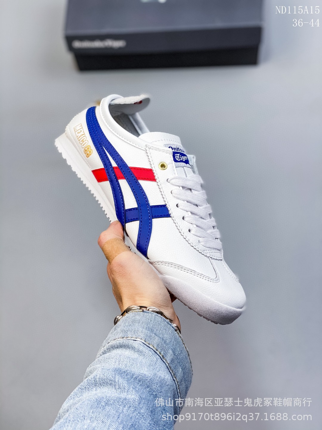 莆田亚瑟纯原Tiger鬼冢虎MEXICO66荔枝纹休闲女式板鞋头层牛皮士详情14