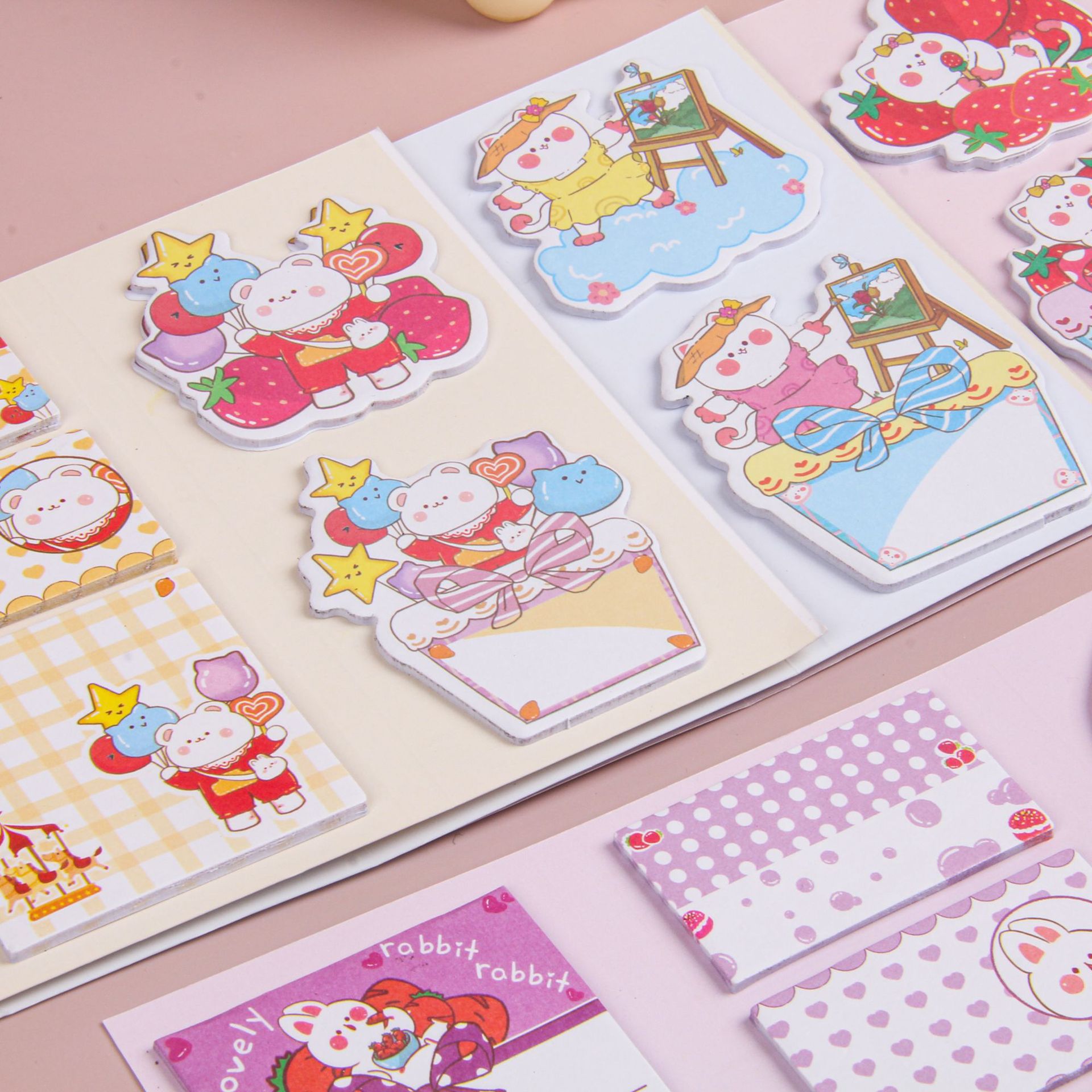 Colorful and cute sticky notes, customized cartoon creativity, ins takeout sticky notes, sticky note paper, index stickers, sticky note books pic 4