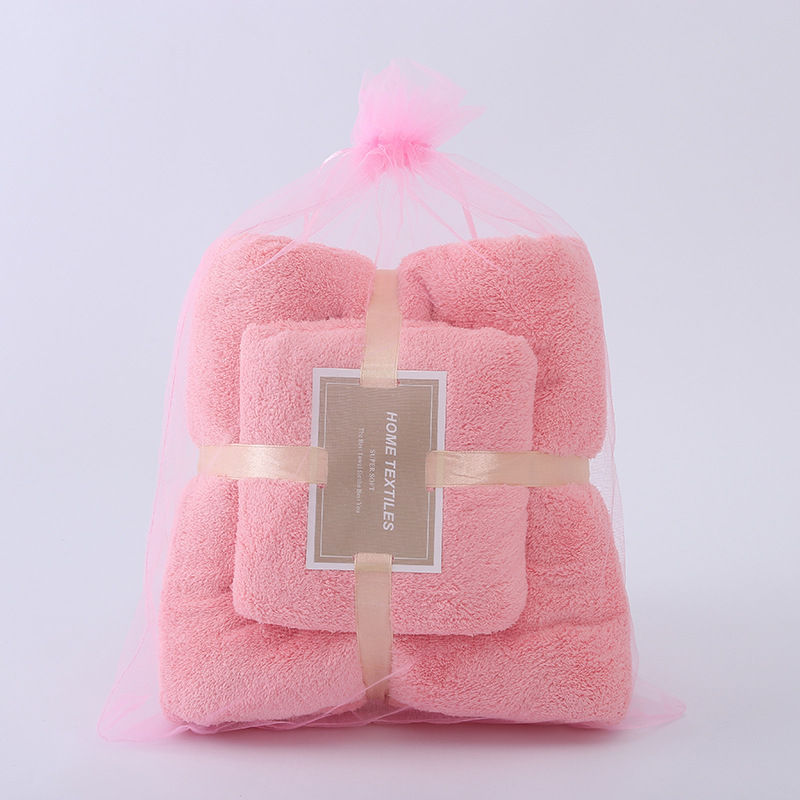 珊瑚绒卫浴两件套加厚柔软吸水浴巾淋浴套装男女同款洗澡毛巾详情21