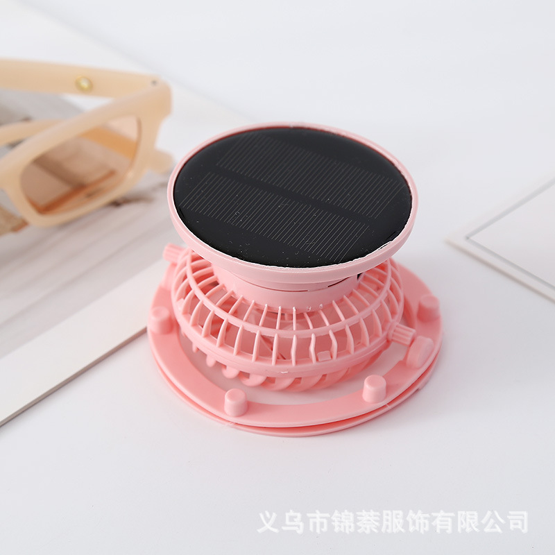 新款太阳能风扇帽180-360°旋转可拆卸风扇配件USB充电小风扇批发详情20