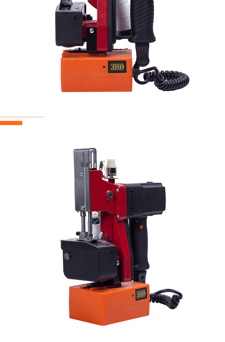 Crowduse GK9-3A tipo de carga portátil máquina de costura eléctrica empacadora inalámbrica bolsa de arroz tejido bolsa de embalaje express pic 8