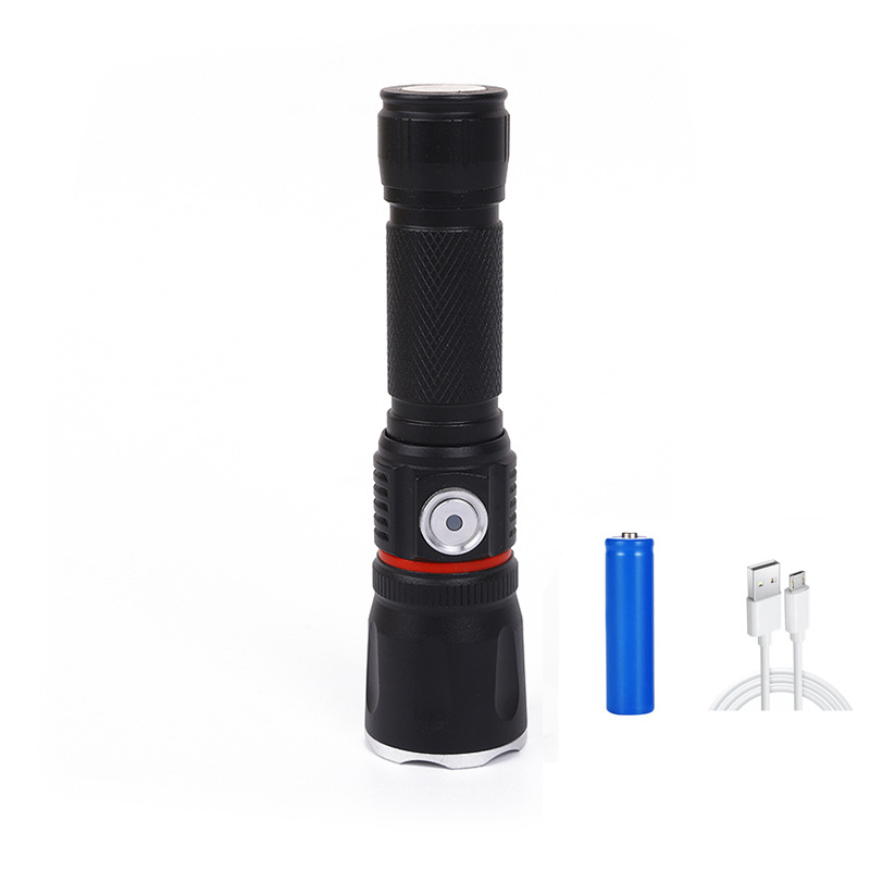 超亮多功能变焦手电筒强光充电式战术手电筒野营灯帐篷灯露营灯详情7