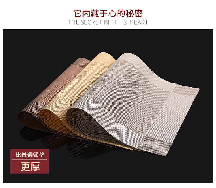 隔热垫餐桌垫北欧餐垫西餐垫碗垫PVC防水防热垫家用餐盘垫ins杯zb详情12