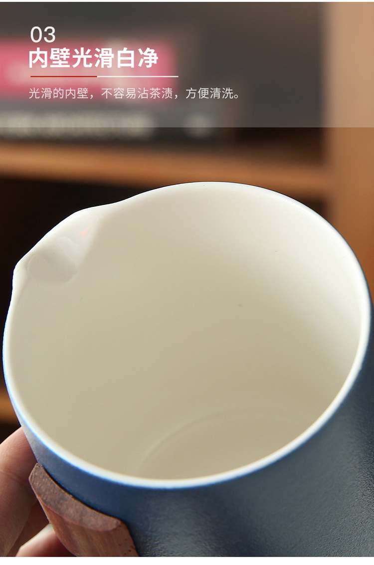 Travel tea set, ceramic quick customer cup, portable one pot, three cups, company business gift, festival souvenir, logo pic 39