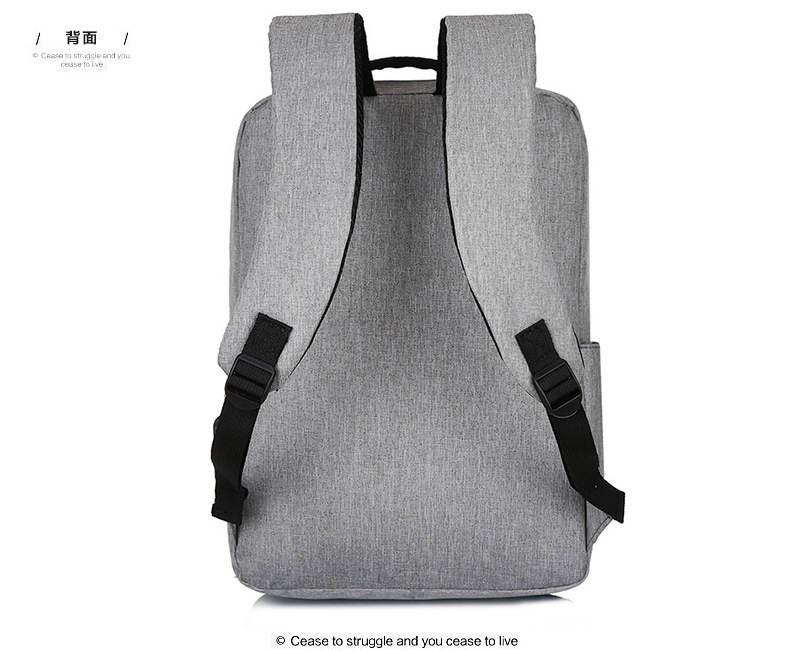 Cross-border backpacks, simple notebooks, business computer bags, campus student schoolbags, trendy travel backpacks that can be printed with logos pic 31