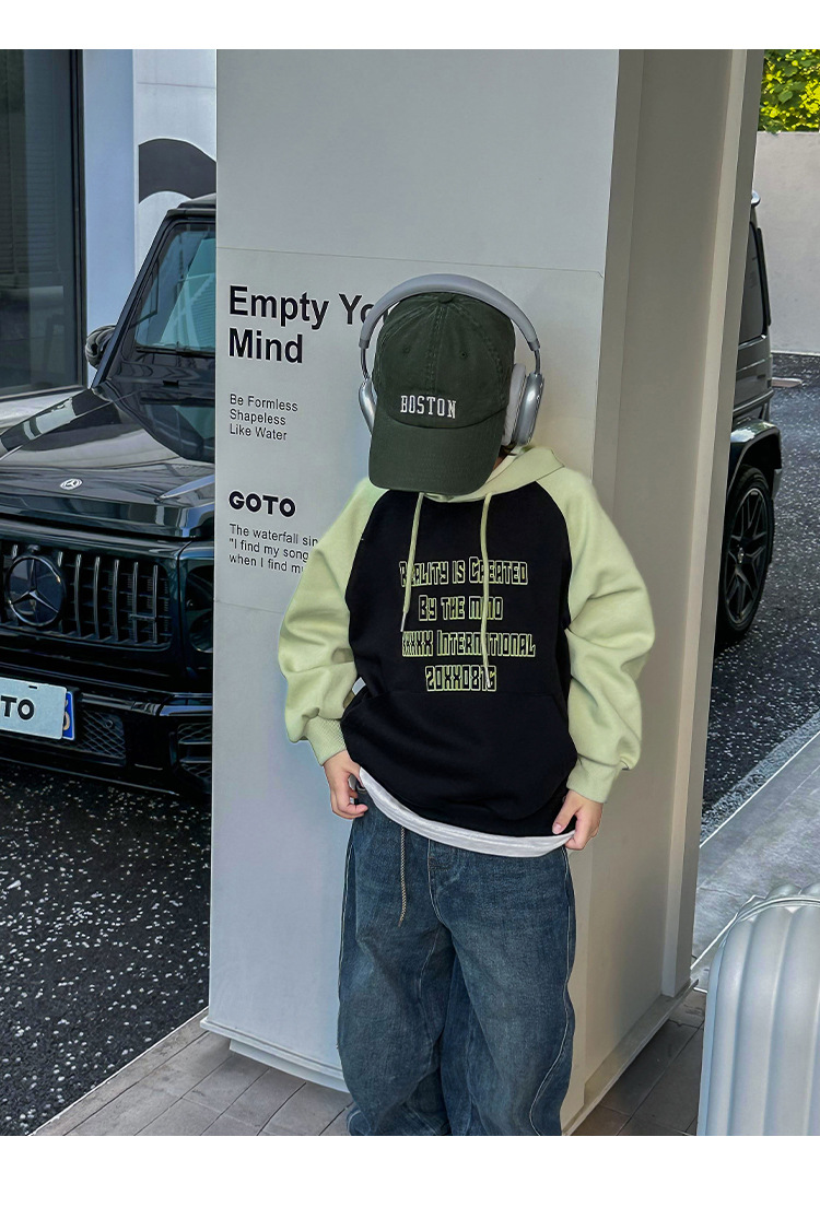 男童卫衣秋冬装2024新款儿童休闲宽松上衣炸街中大童帅气童装潮范详情50