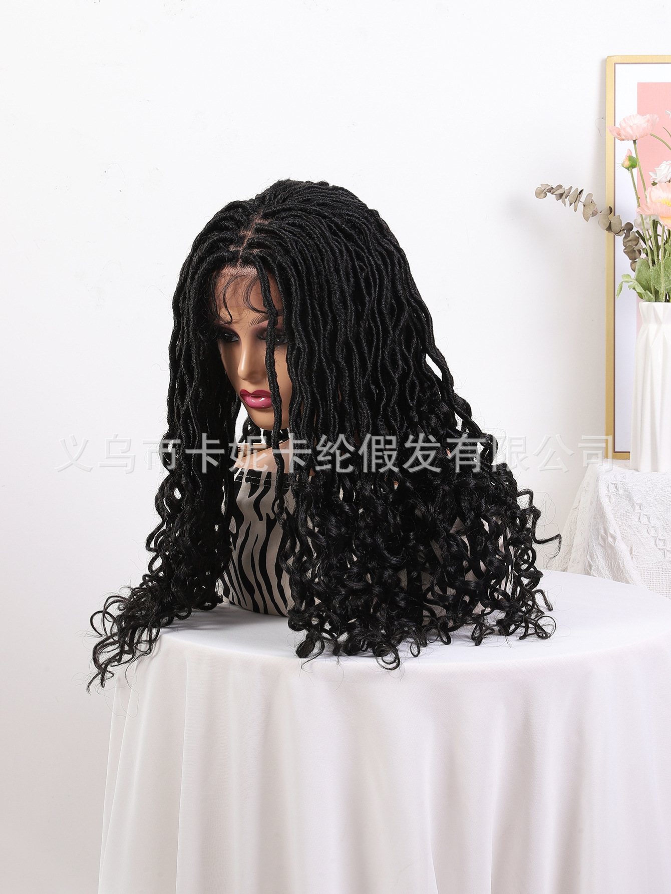 New European and American 360 lace wigs vendor, a hit black single-roll wig for women in Africa, New Look pic 7