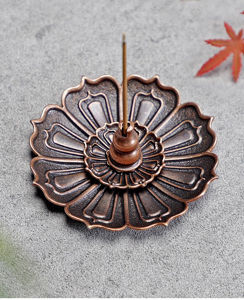Alloy incense stick, wire incense stick, wire incense burner, aroma diffuser, three-treasure incense stick, lotus incense stick, multi-hole incense stick, decorative item, creative burner pic 4