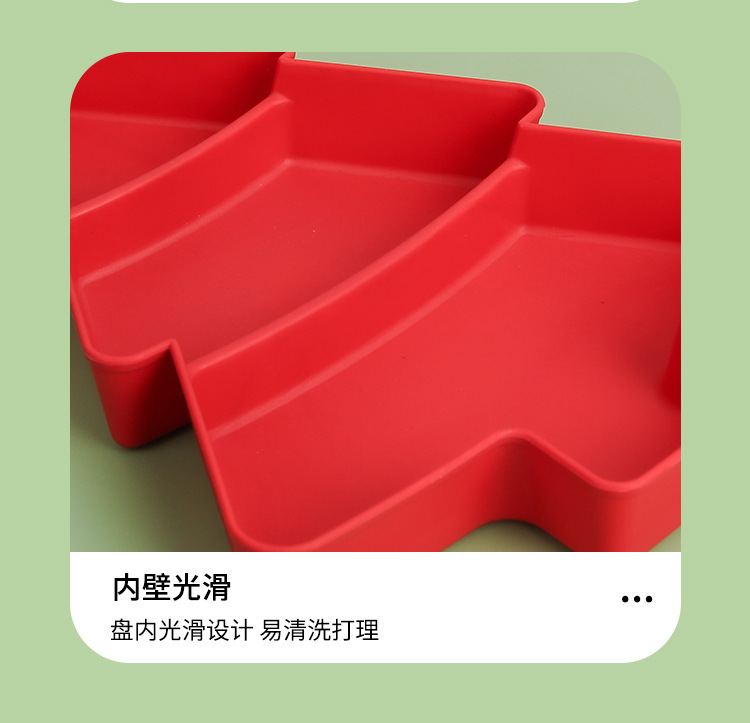 新品外贸跨境创意圣诞树分格干果盘家用零食坚果瓜子糖果懒人零食盘详情16