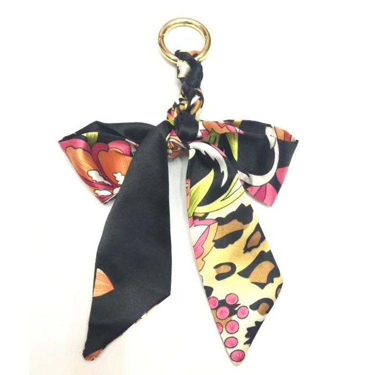 Jane Eyre Siyuan new product supply: Small square scarves, versatile leather buckles, leather bags, decorative small neckerchiefs, bag straps, silk scarf accessories, keychains pic 9