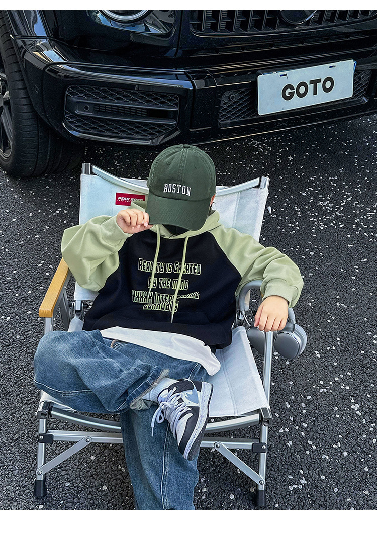 男童卫衣秋冬装2024新款儿童休闲宽松上衣炸街中大童帅气童装潮范详情26