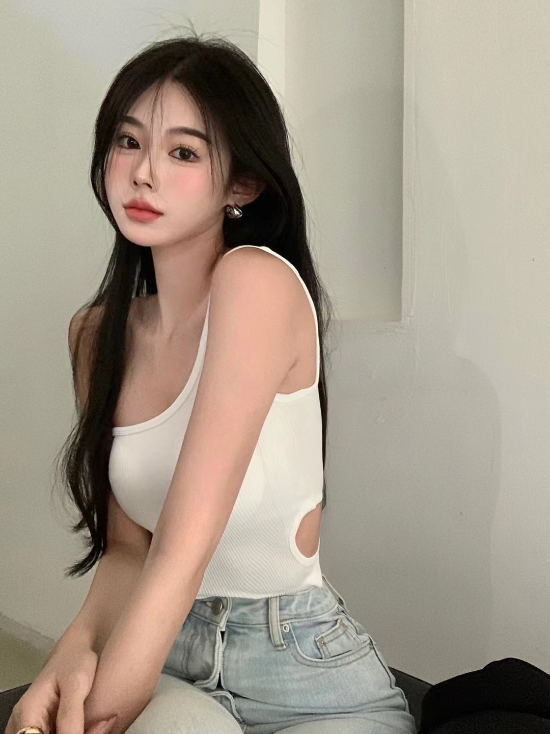 2021新款性感辣妹无痕斜肩抹胸一体固定杯百搭打底外穿裹胸美背女详情3