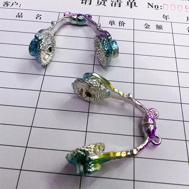 Cross-border best-selling retro DIY alloy necklace pendant, magnetic pendant, music headphones alloy jewelry accessories pic 2