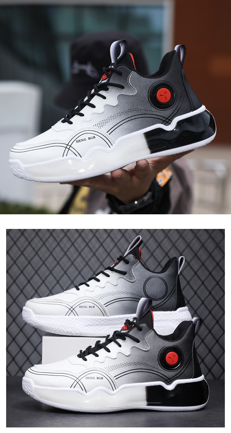 新款秋冬初中学生球鞋青少年跑步运动鞋男士潮流百搭运动篮球鞋详情30