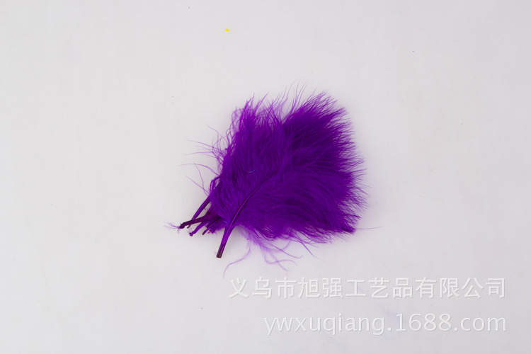 厂家供应火鸡毛DIY彩色血管绒羽毛饰品配件装饰羽毛批发详情17