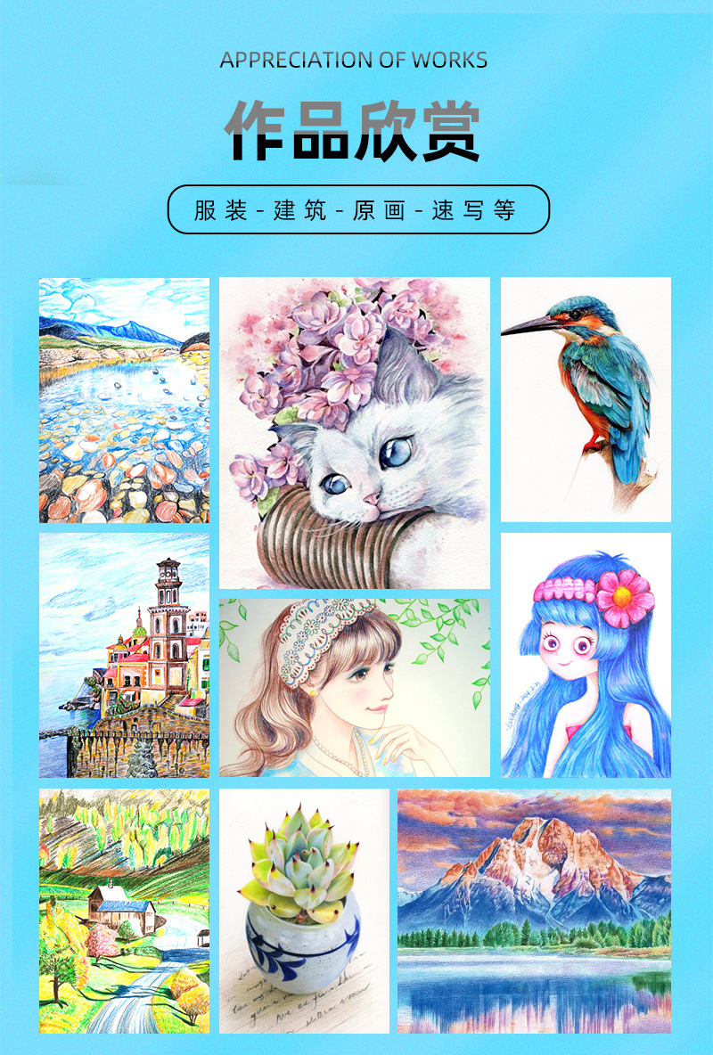 彩色铅笔套装跨境儿童绘画铅笔油性彩铅12色塑料杆彩铅厂家批发详情9