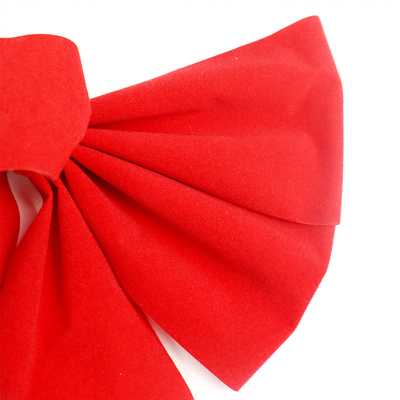 Wholesale red velvet fabric bows, Christmas decorative bows, red bows, Christmas bows pic 7