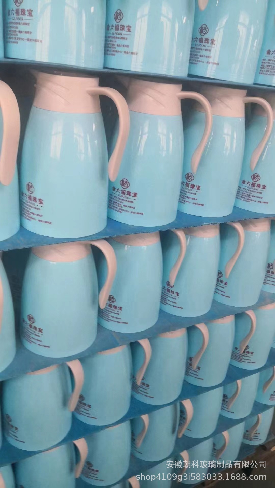 New European-style large-capacity vacuum glass inner liner insulated kettle, thermos flask, activity gift kettle, 1 liter, printed logo pic 16