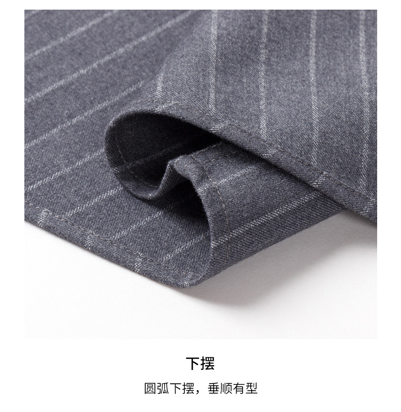 春秋季羊毛条纹衬衫长袖加厚商务休闲亲肤保暖免烫抗皱男士衬衣详情17