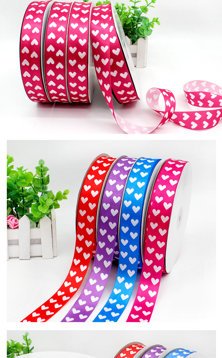 Customized printed ribbons, heat transfer ribbons, and various patterned ribbons, polyester ribbons, and printed gift packaging straps pic 4