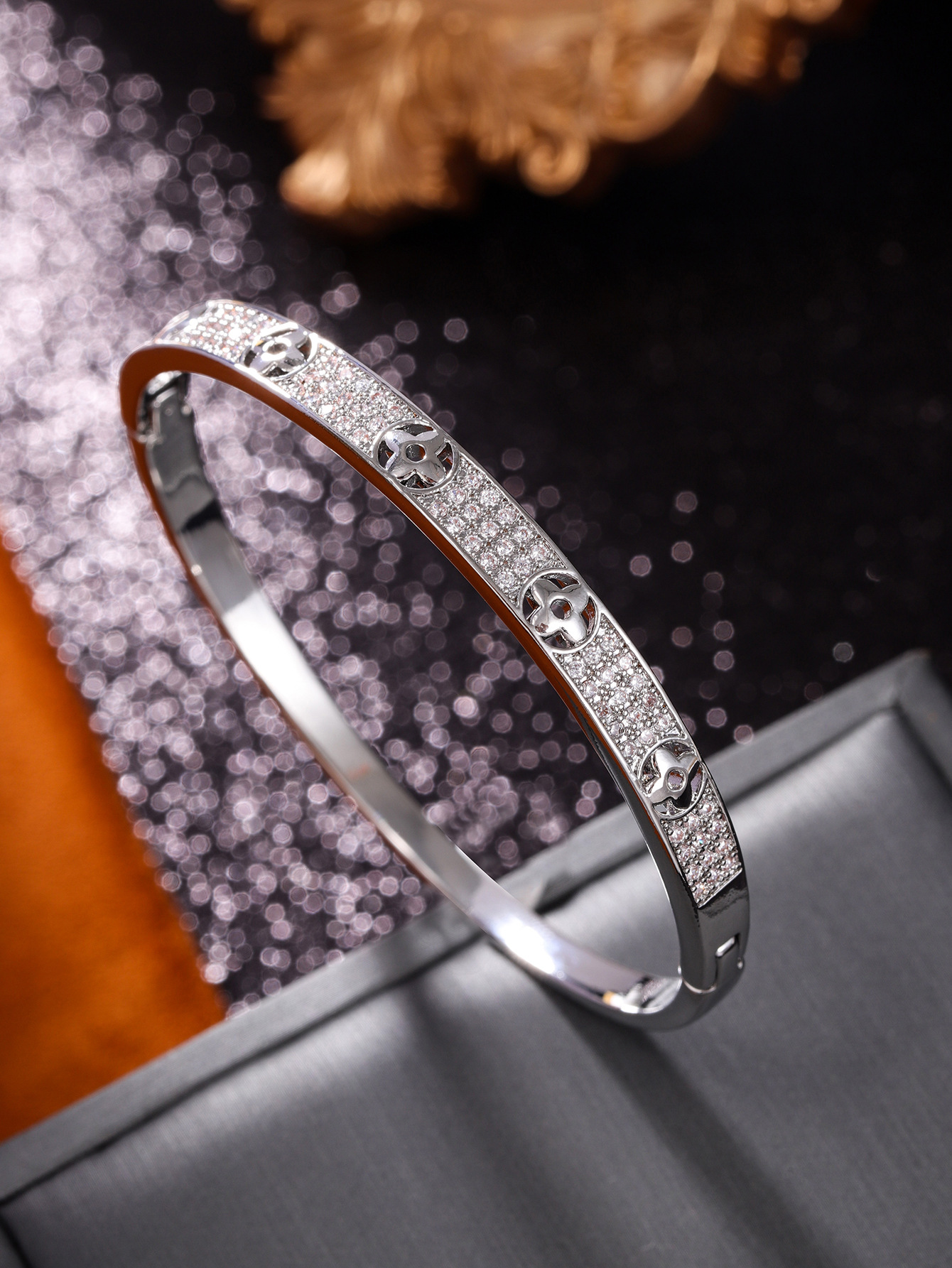 Kajia V Gold Starry Sky High Version Bracelet Couple bracelet, European and American style cross-border fashion jewelry bracelet factory direct sales pic 9