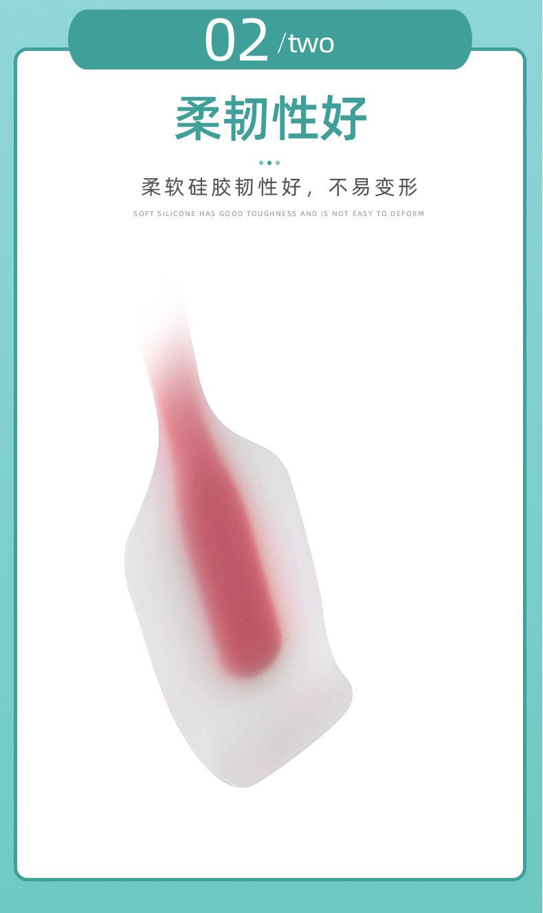 All-in-one semi-transparent silicone baking tool, cake spatula, cream spatula, large size pic 7