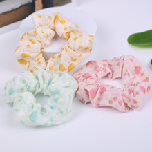 Mesh bun, large intestine circle, ponytail hair tie, fresh and fairy-like ins hair tie, sweet double-layer fabric hair tie wholesale pic 7