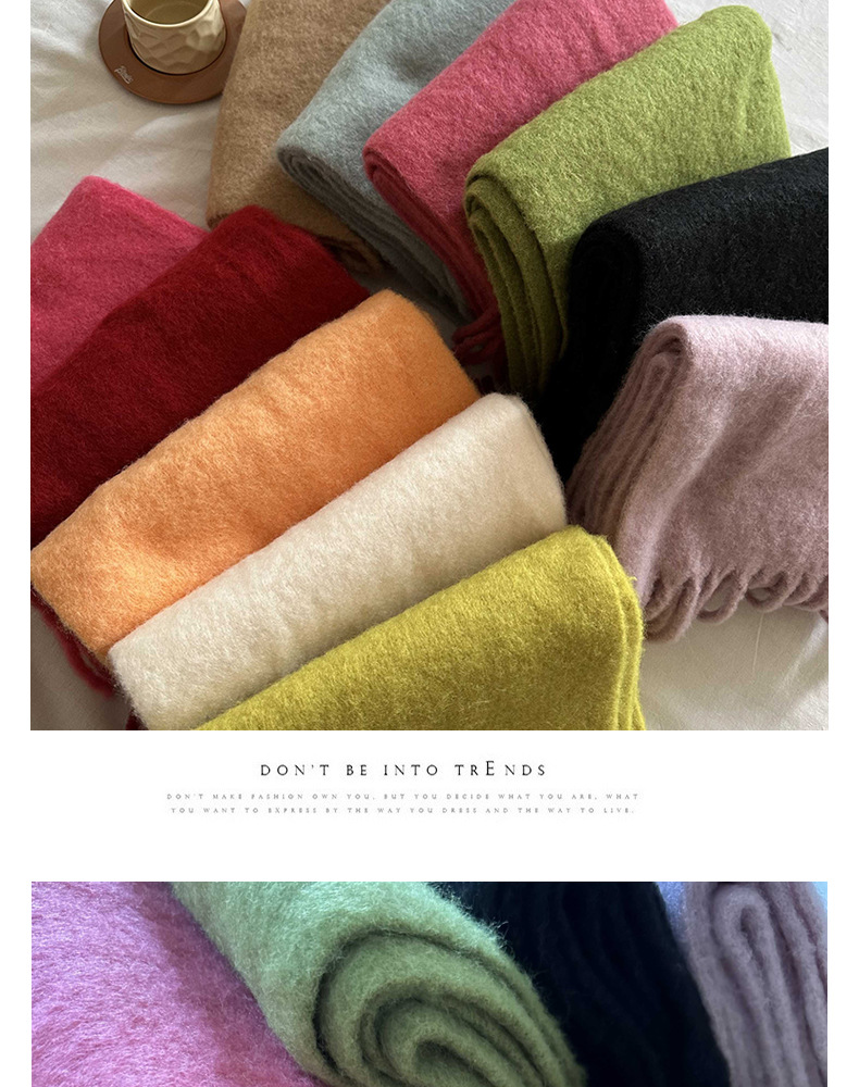 11色20%羊毛订纺纱线小众柔软温柔纯色羊毛围巾冬季防寒保暖围脖详情13