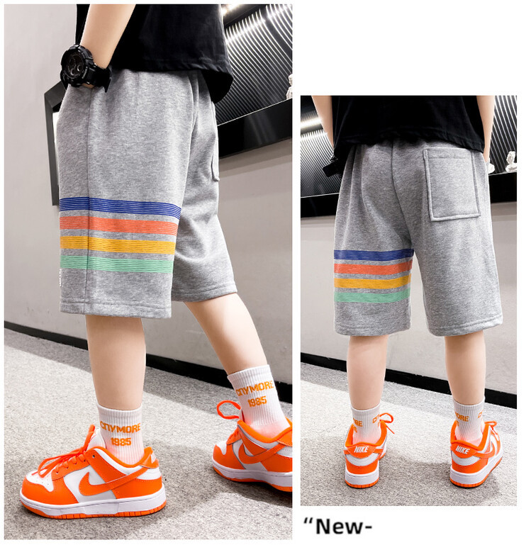 The 2022 new summer loose and stylish cotton capri shorts for boys are a trend of casual summer pants for middle-aged children pic 49