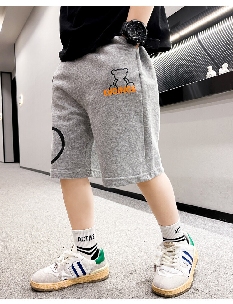 The 2022 new summer loose and stylish cotton capri shorts for boys are a trend of casual summer pants for middle-aged children pic 66