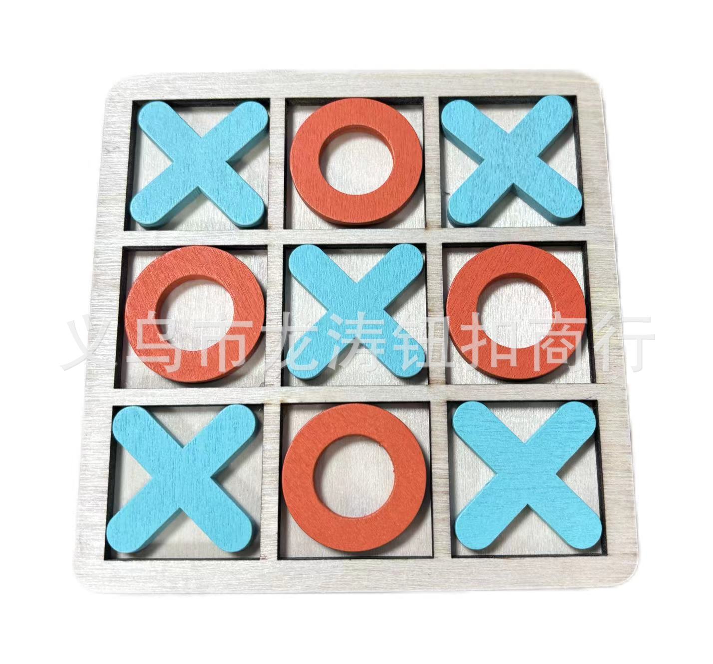 木质井字棋XO九宫格儿童早教益智逻辑思维训练对战桌游幼儿园玩具详情1