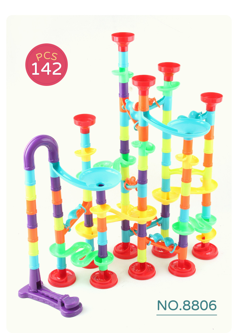 Nuevo juguete de puzzle bebé catapular mutante slide bloque de construcción ensamblado bloques de construcción tridimensional laberinto de tuberías juego de enseñanza temprana pic 28