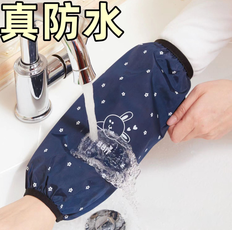 袖套男女加长款成人秋冬工作上班宽松透气纯棉布护袖防油污手臂套详情1