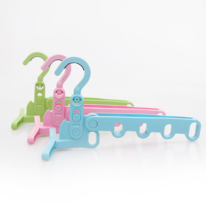 Folding clothes drying rack hooks, indoor multi-functional wall-mounted clothes drying rack, wall-mounted five-hole drying rack, a perfect clothes drying tool pic 3