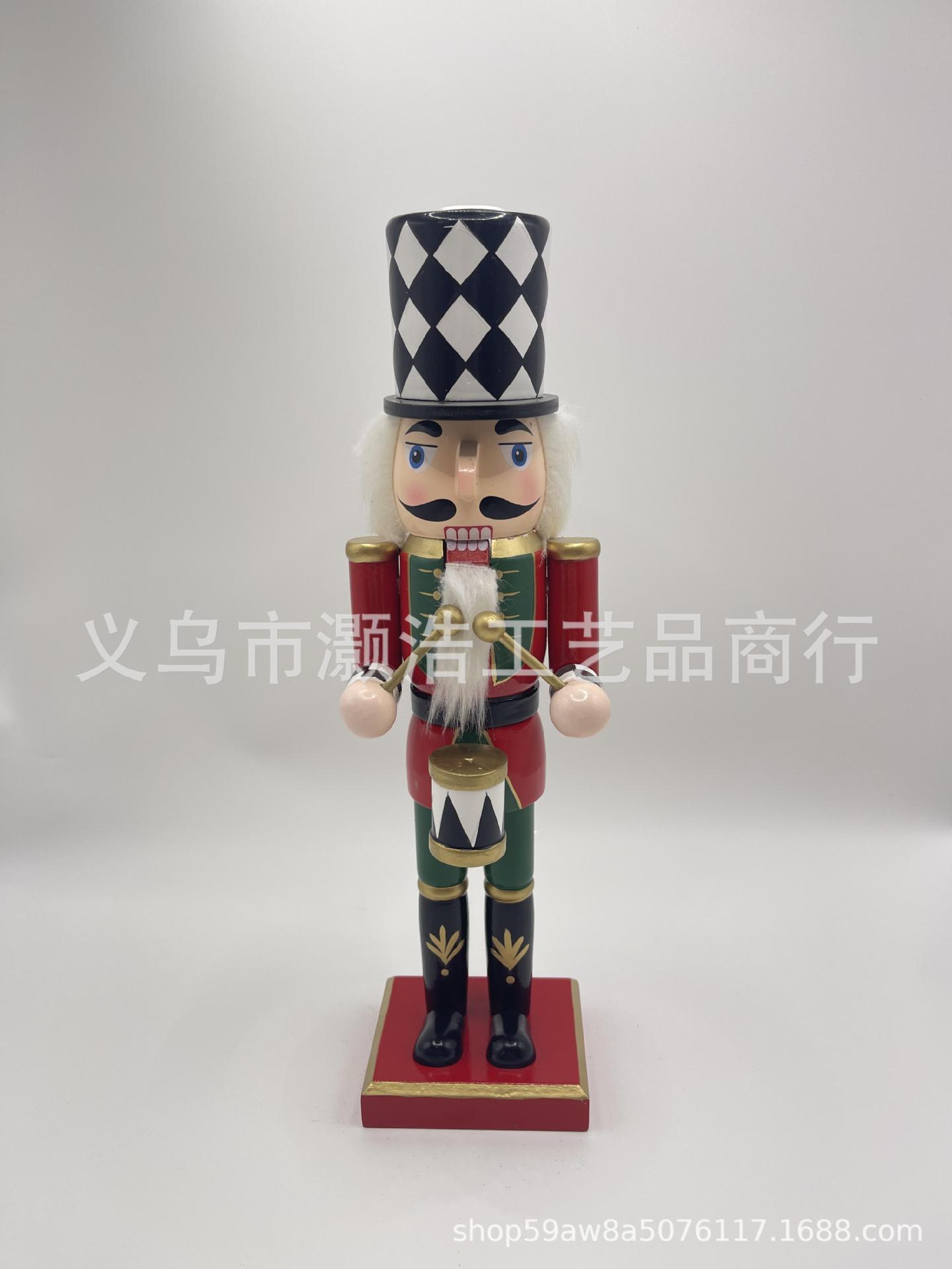 源头厂家供应圣诞节胡桃人美式仪仗队胡桃夹子木偶士兵工艺品摆件详情8