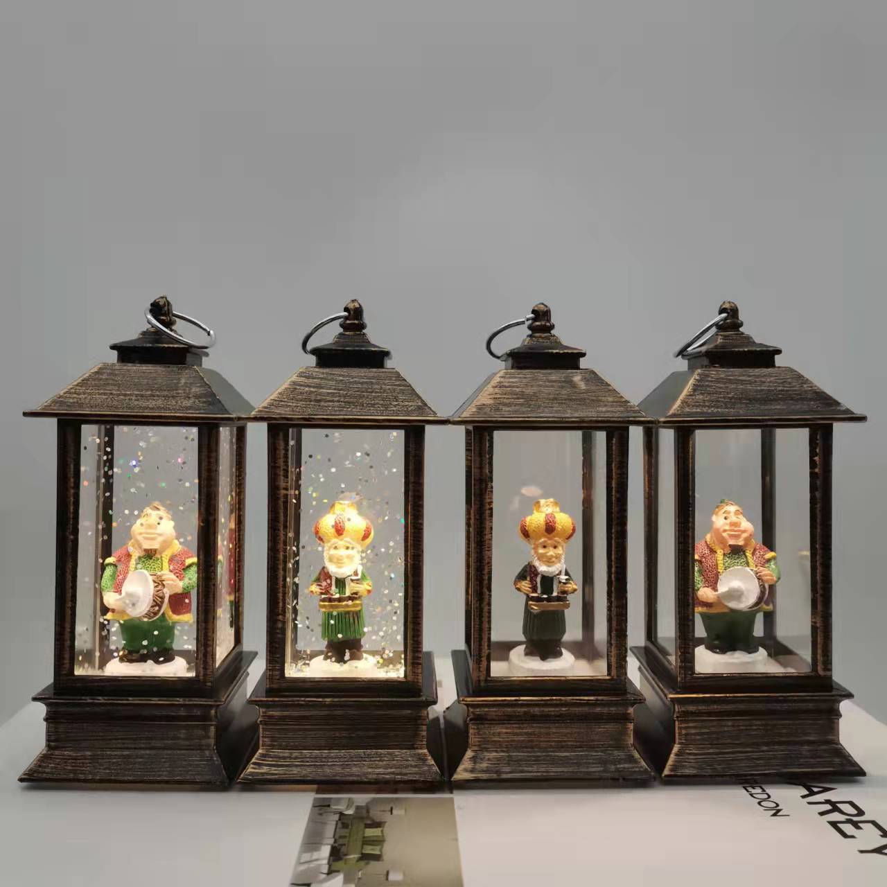 2023 New style character, fat and thin father and son interior small wind lamp, LED electronic luminous desktop decoration pic 1
