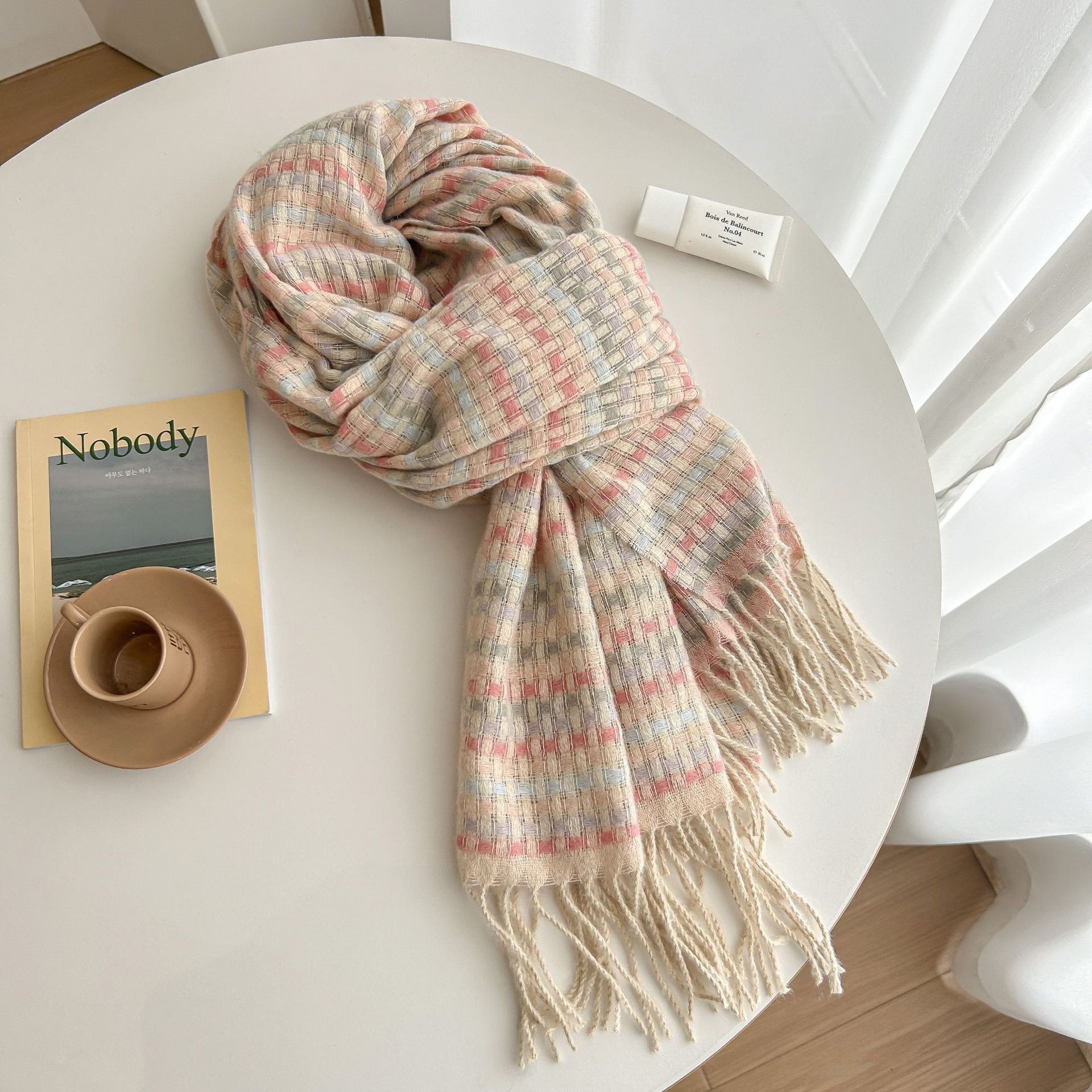 格子围巾女秋冬新款百搭保暖围脖披肩围巾 韩版情侣围巾冬天爆款详情29